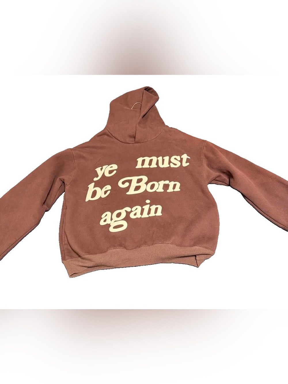 Cactus plant flea market CPFM Ye Must Be Born Again Hoodie Brown - Small -2022